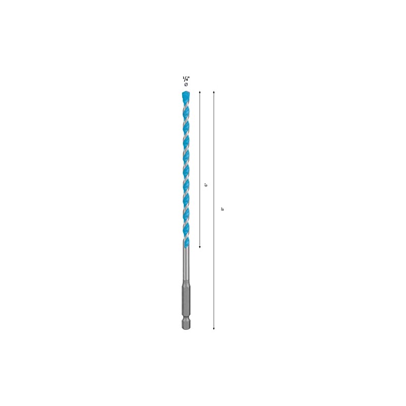 Broca Bosch EXPERT HEX-9 Ø1/4" X6" X8"