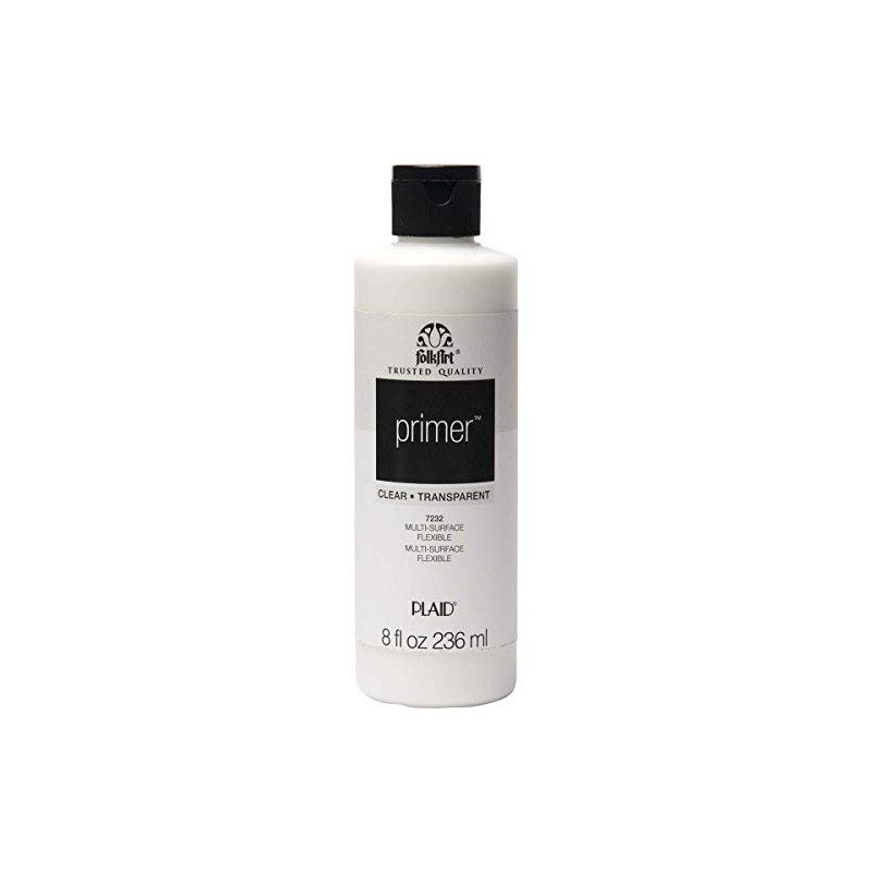 FolkArt 7232 Clear Primer 8 oz., Clear