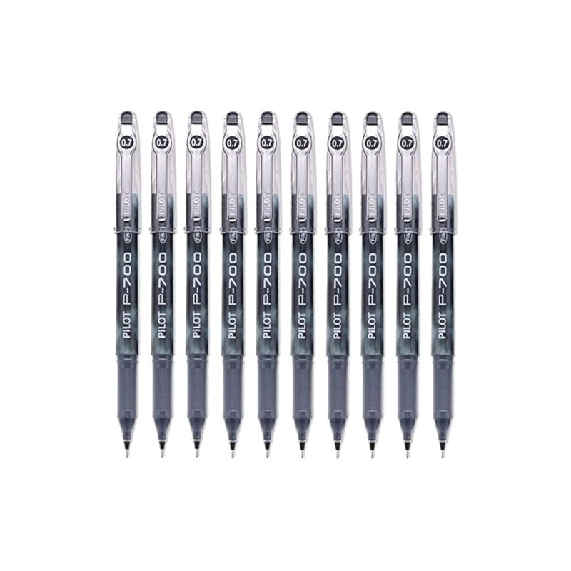 Pilot P-700 Rollerball Stick Gel Pen, Black Ink, Fine Point