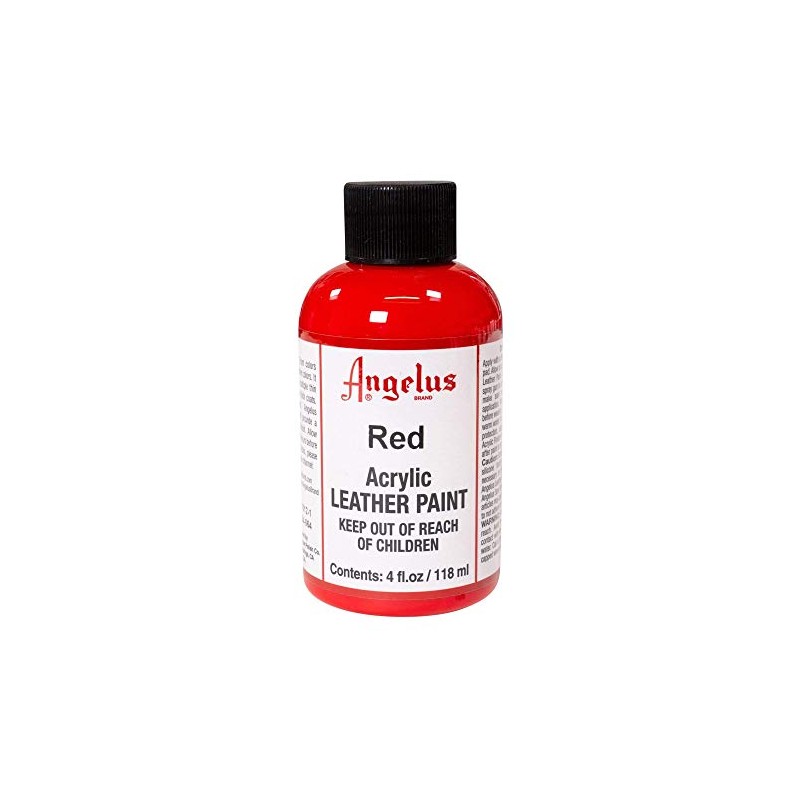Angelus Acrylic Leather Paint, 118 ml - Red - 118