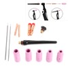 13Pcs/Set Welding Nozzle TIG Gas Lens Ceramic Contact Tip with