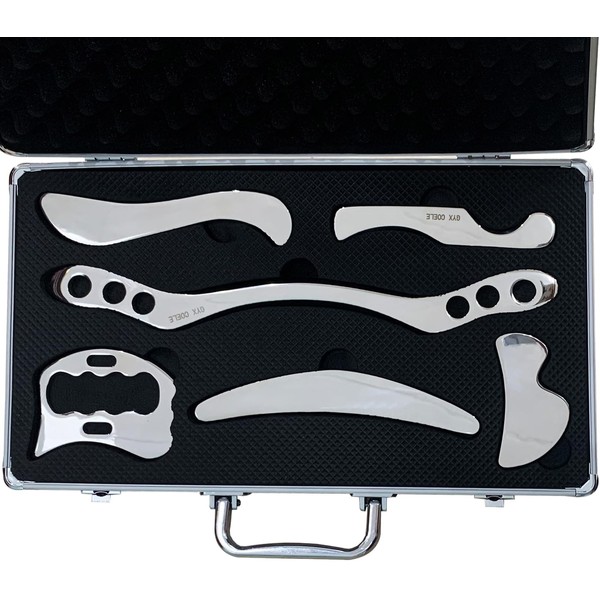 GYX COELE Stainless Steel Gua Sha Scraping Massage Tool Set