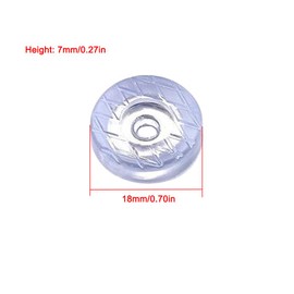 TopHomer 60pcs Furniture Pads, PVC Wood Furniture Sliders Hardwood Floor Protectors Surface Protection for Chair Table Desk Dresser Cabinet Sofa Couch Leg Feet Carpet, 18mm/0.70in Round
