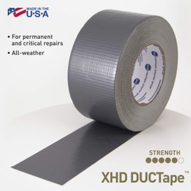 IPG XHD DUCTape, Extra Heavy Duty Duct Tape, 2.83" x 60 yd, Silver (Single Roll)