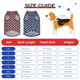 Y-blue Dog Cooling Vest, Quick Dry Dog Summer Clothes Pet Vest Puppy Shirts, Sleeveless Dogs Cooling T-Shirts for Small Medium Large(Red Heart+Blue Heart, S)