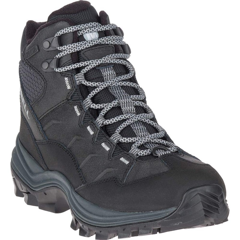 Merrell Men's Thermo CHILL MID WP Snow Boot, Black, 7.5