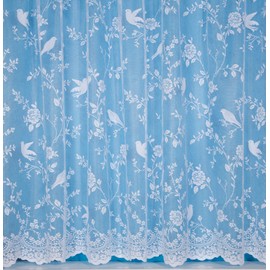 John Aird Robyn Design Net Curtain - Width Sold By The Metre (Drop: 72" / 183cm)