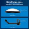 5.9-inch Round Convex Mirror with Tube Mounting Bracket- Convex Blind