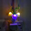 AUSAYE Sensor Led Night Light, Color Changing Plug-in LED Mushroom