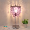 USB Bedside Crystal Lamp, 3 Way Dimmable Touch Nightstand Lamp