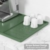 Rnivvi Silicone Coffee Mat, 16" x 24" Waterproof Raised Edge