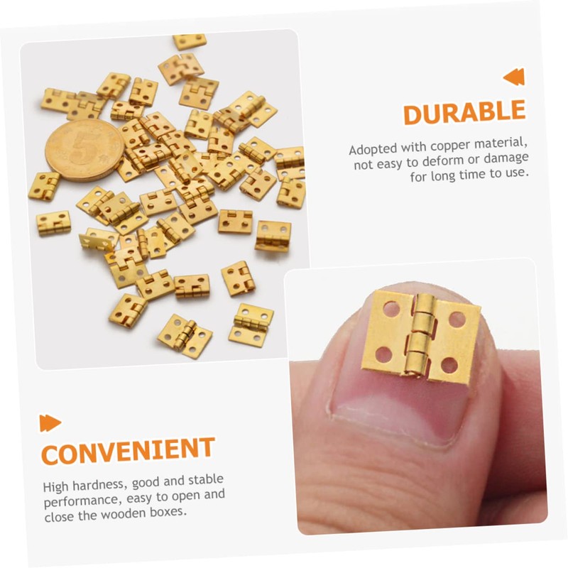 HOMSFOU 30 Pcs Box Mini Hinge Hinges for Kitchen Cabinets