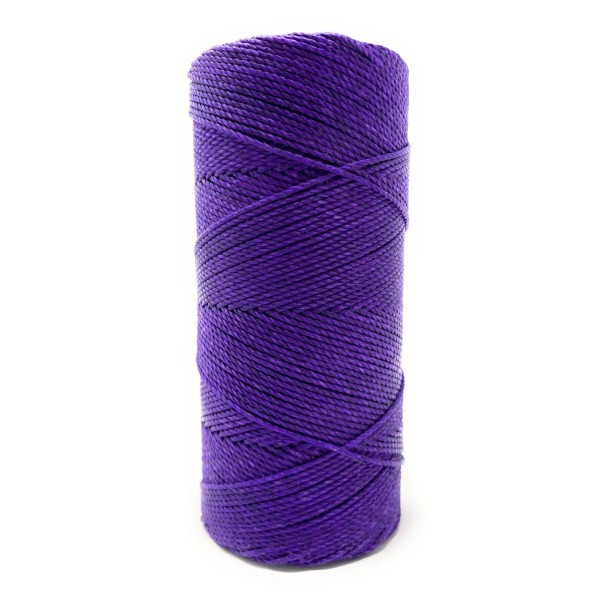 Linhasita Waxed Cord 1.5mm Dark Purple Macrame PE-6/100G TEX 595