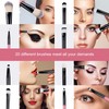 Makeup Brush Set with Soft Bristles for Foundation, Powder, Blush,