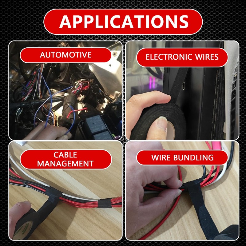 SWRT Wire Harness Tape, 3/4 Inch × 50 Feet, 12