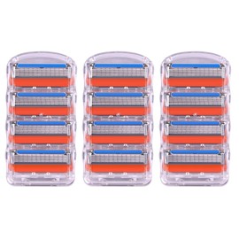 Shaving Razor Blade Replacement 12 Pieces Gillette Pro Shield Fusion Gillette Replacement 5 Blade Shaving Blade Replacement
