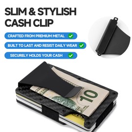 Replacement Wallet Money Clip Compatible with The Ridge Wallets for Men, Metal Wallet Repair Kit, Included Screws, Screwdriver, Metal Clip, for Repairing Minimalist Wallets, Replacement Parts