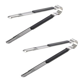 CAMPING MOON SJ10-2P BBQ Tongs, Tabletop Stove Tongs, Stainless Steel, Charcoal Grilling Ichiban, Set of 2