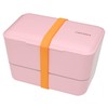 Expanded Double Bento Box by Takenaka (Pink)