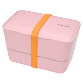 Expanded Double Bento Box by Takenaka (Pink)