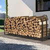 Kendane 8FT Firewood Rack Outdoor, Heavy Duty Adjustable Firewood log