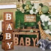 Baby Shower Boxes Party Decorations - 4 Wood Grain Brown