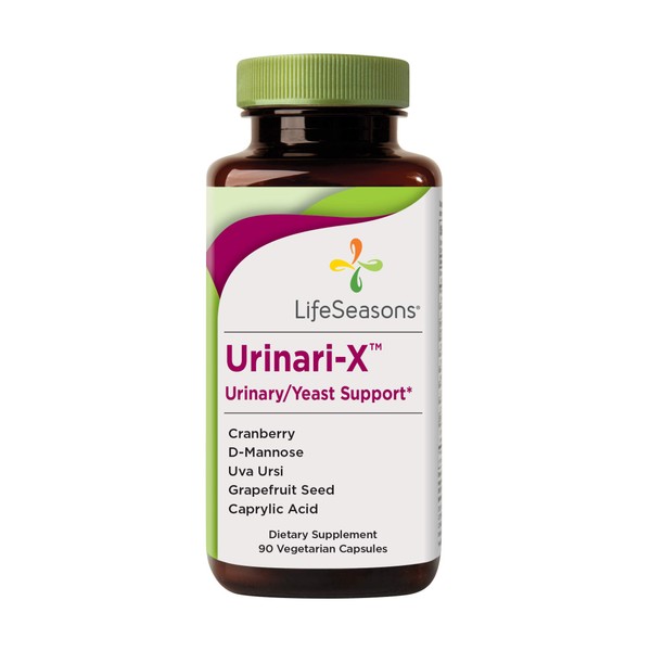 LifeSeasons - Urinari-X - Natural Urinary Tract Support Supplement - Contains Uva Ursi, Cranberry and D-Mannose - 90 Capsules