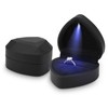 Hileyu Ring Box With Led Light Jewellery Gift Box Engagement