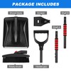 YARDWE 3- in- 1 Snow Shovel Kit with D- Grip