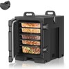 Food Warmer w/Wheels, 82Qt Hot Boxes for Catering, LLDPE Insulated