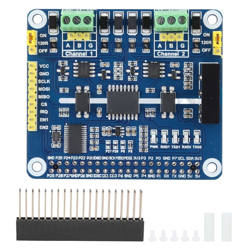 2‑Channel Isolated RS485 Expansion Hat Expansion Board Fit for Raspberry