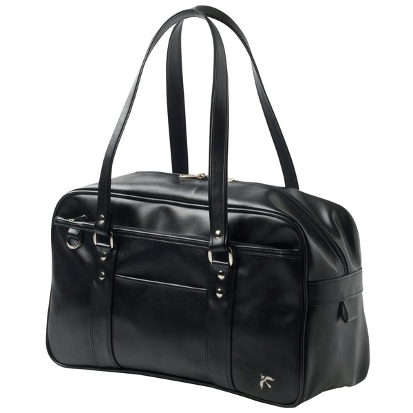Konomi ARCB-2011 School Bag for Uniform, Synthetic Leather, black x silver