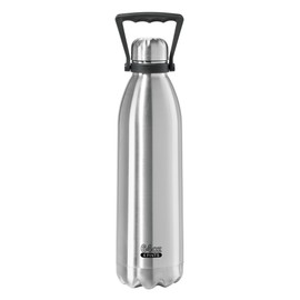 Oggi Double walled Stainless Steel Beverage Carrier/Beer Growler, 64 oz, Brushed Finish