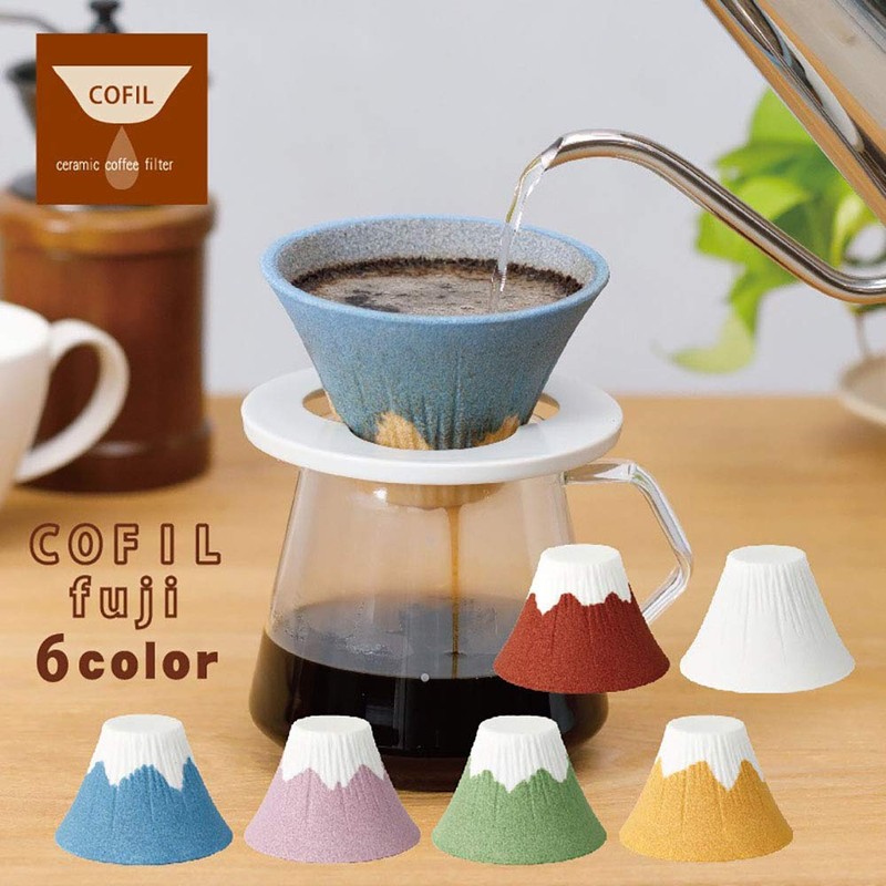 Kofil 1390400503 Coffee Filter Dripper with Dedicated Base and Saucer,