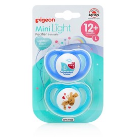 Pigeon MiniLight Pacifier (Large) X 2 - Assorted Colours & Designs