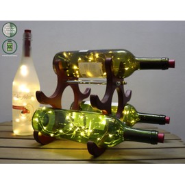 Ymerch Cork Lights AA Battery-Operated for Anniversary Thanksgiving Christmas Wedding DIY Home Decor Warm White LED Red Cork with Daily Timer for Valtenine's Day Home Decor Party 3-Pack