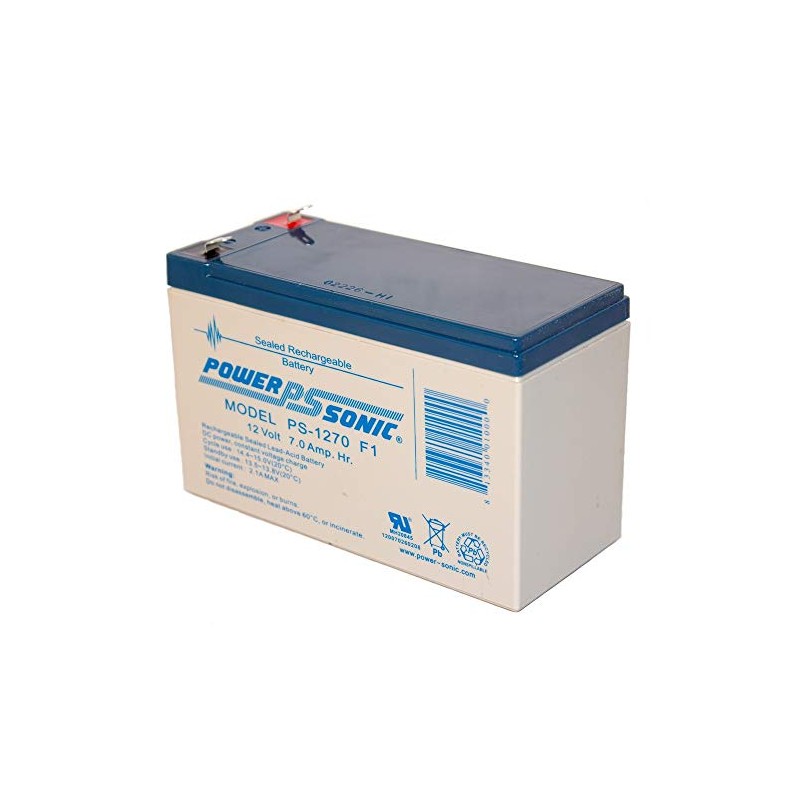 Power Sonic PS-1270 F1 12v 7ah SLA Battery