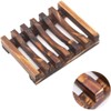 NT-ling 1 Pack Soap Dishes &1PCS Soap Bags, Wooden Soap
