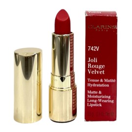 Clarins Joli Rouge Velvet Matte & Moisturizing Lipstick (3.5g/0.1Oz) YOU PICK! - 742V Joli Rouge