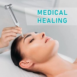 Tuning Fork Set (128Hz, 256Hz, 512Hz), Tuning Forks for Chakra/Healing/Sound Therapy Instruments