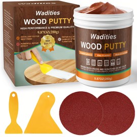 Wadities Walnut Wood Filler, Walnut Wood Putty, Paintable Stainable Wood Repair Putty, 9.87 Ounce Wood Furniture Repair kit, Quickly Repair Wood Cracks and Holes on Wooden Floor Furniture (Walnut)