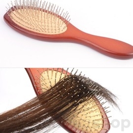 I'm excited Ttoto Mall Oval Hairbrush Wooden Handle Scalp Brush Portable Brush Wooden Comb Men’s Hairbrush Comb / 또또몰 타원 헤어브러쉬 원목손잡이 두피브러쉬 휴대용브러쉬 나무빗 남자헤어브러쉬 빗