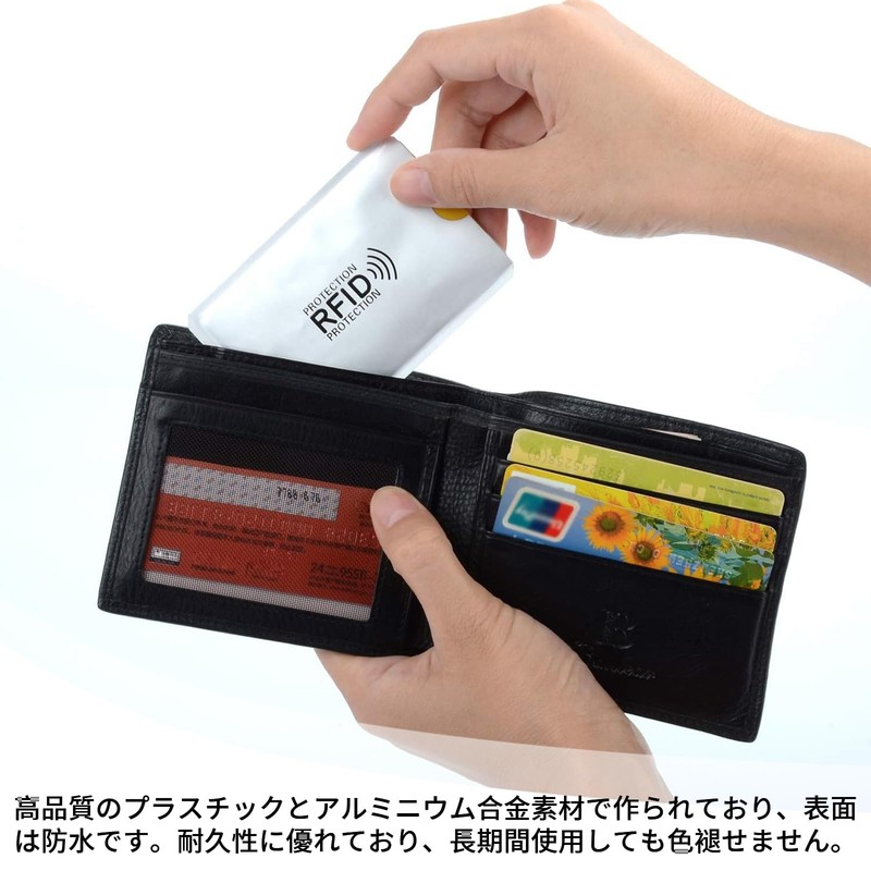 BLOOPIC IC Card Anti-Skimming Case Magnetic Shield Anti-Magnetic Card Case