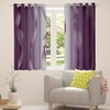 Homewish Gradient Purple and Greyish White Blackout Curtains Ombre 2
