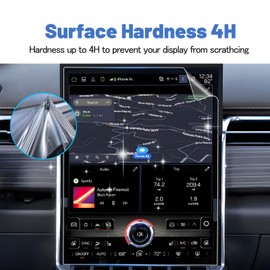SHAOHAO 2PCS 2025 2026 GMC Sierra EV Screen Protector for 2024 2025 2026 GMC Sierra EV Accessories (Elevation, AT4, Denali) 16.8 inch Touchscreen HD Clear [No More Fingerprint] Protective Film