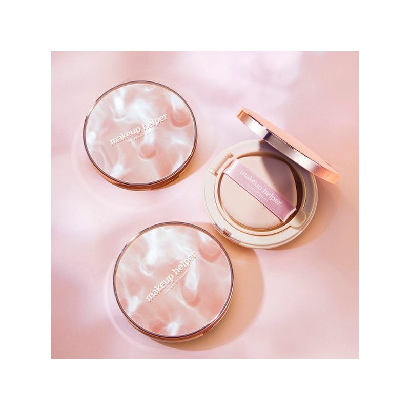 Makeup Helper 메이크업헬퍼 앰플 글로우 쿠션 23g 로즈라떼 Makeup Helper