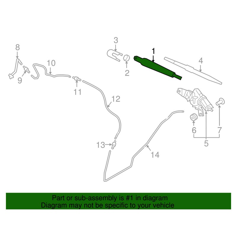 KIA 98811-3W100 ARM-RR Wiper