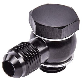 JEGS 100696 AN Banjo to Metric Bolt Adapter - [-6 AN, 14 mm x 1.5 Thread Bolt]