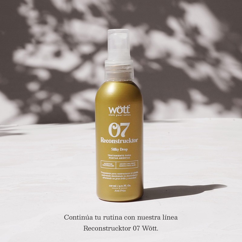 Tratamiento Restaurador Silky Drop Reconstrucktor 07 Wött para Cabello Maltratado110ml