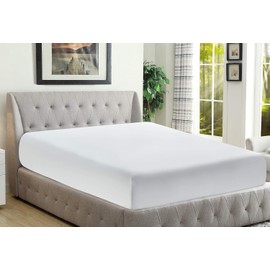 Home Beyond & HB design - 2-Pack Fitted Sheet, Ultra Soft Brushed Microfiber, Wrinkle Fade & Shrinkage Resistant, Deep Pocket Bed Sheet (Twin, White)